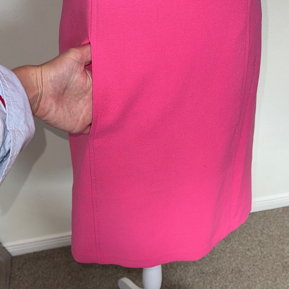 Shoshanna Vibrant Pink Professional Mini Sleeveless Dress Size 4 - Picture 5 of 10